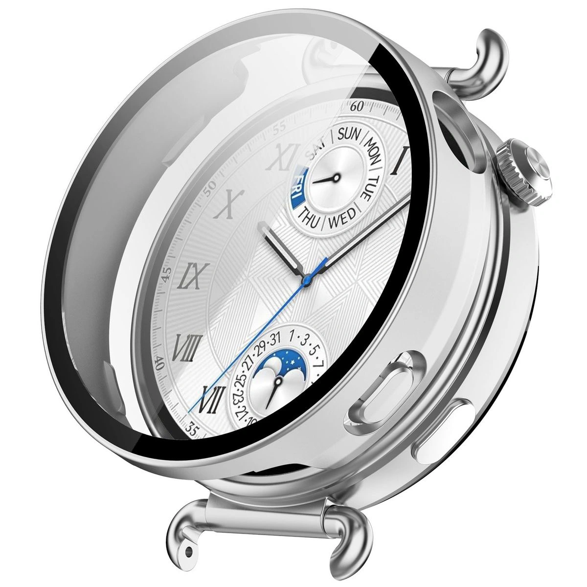 Wizualizacja nakładania etui Bizon Case Watch Adamo do Huawei Watch GT6 41 mm